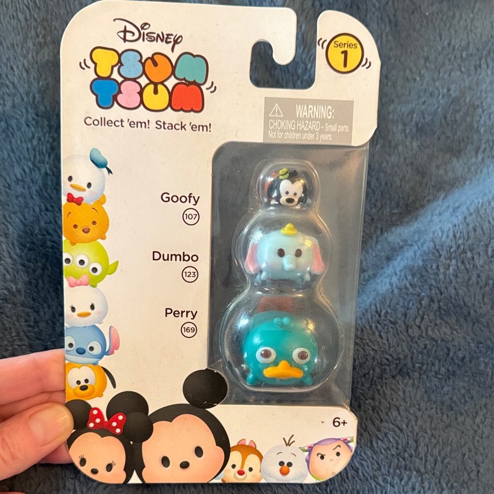 Disney Tsum Tsum Stackable Trio - Blue, White, Black